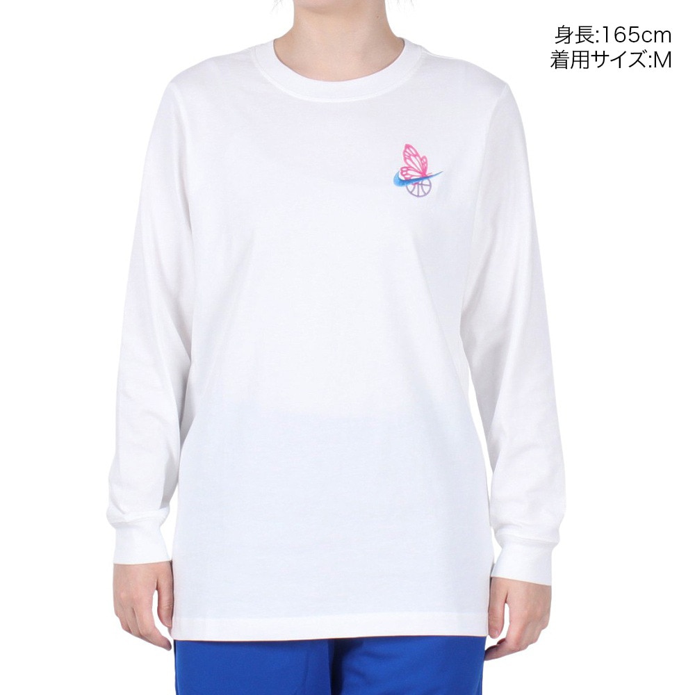 ナイキ（NIKE）（レディース）バスケットボールウェア 長袖Tシャツ ロングスリーブ HJ3632-100