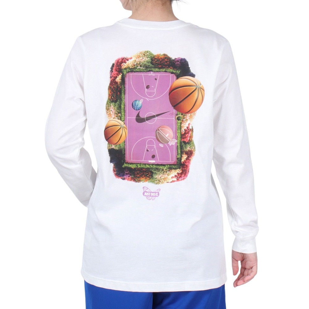ナイキ（NIKE）（レディース）バスケットボールウェア 長袖Tシャツ ロングスリーブ HJ3632-100