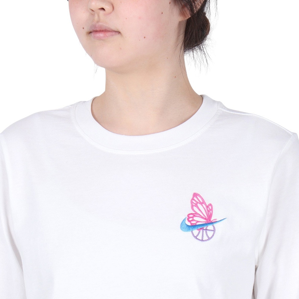 ナイキ（NIKE）（レディース）バスケットボールウェア 長袖Tシャツ ロングスリーブ HJ3632-100
