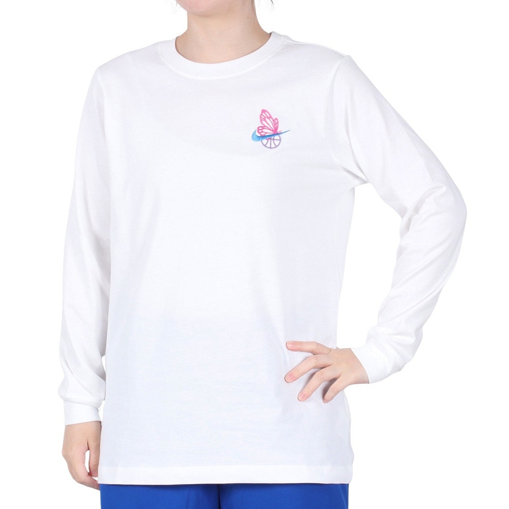ナイキ（NIKE）（レディース）バスケットボールウェア 長袖Tシャツ ロングスリーブ HJ3632-100