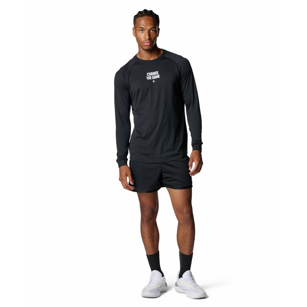 アンダーアーマー（UNDER ARMOUR）（メンズ）バスケットボールウェア カリー テック ロゴ ロングスリーブ Tシャツ 6007865 001