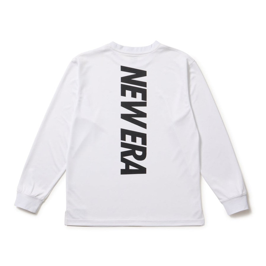 ニューエラ（NEW ERA）（メンズ、レディース）バスケットボールウェア 長袖 テック Tシャツ バーチカルロゴ 14674773