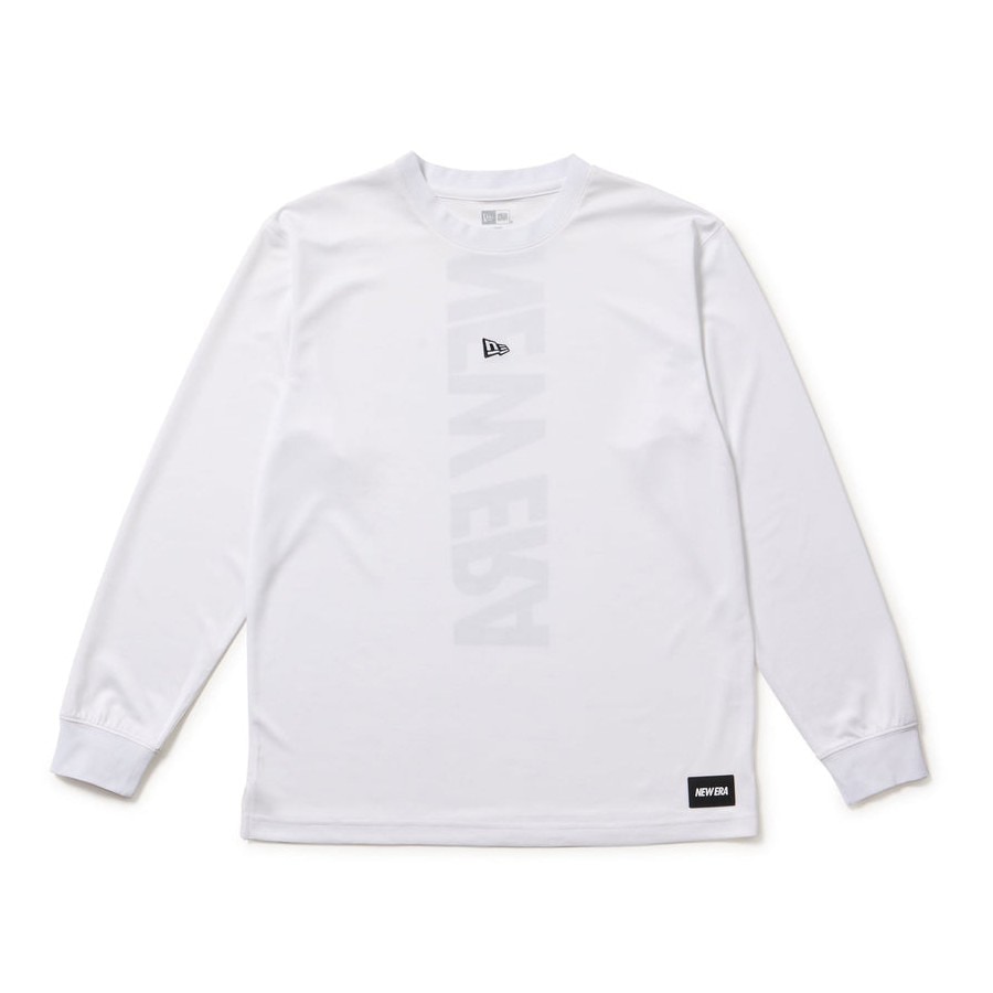 ニューエラ（NEW ERA）（メンズ、レディース）バスケットボールウェア 長袖 テック Tシャツ バーチカルロゴ 14674773