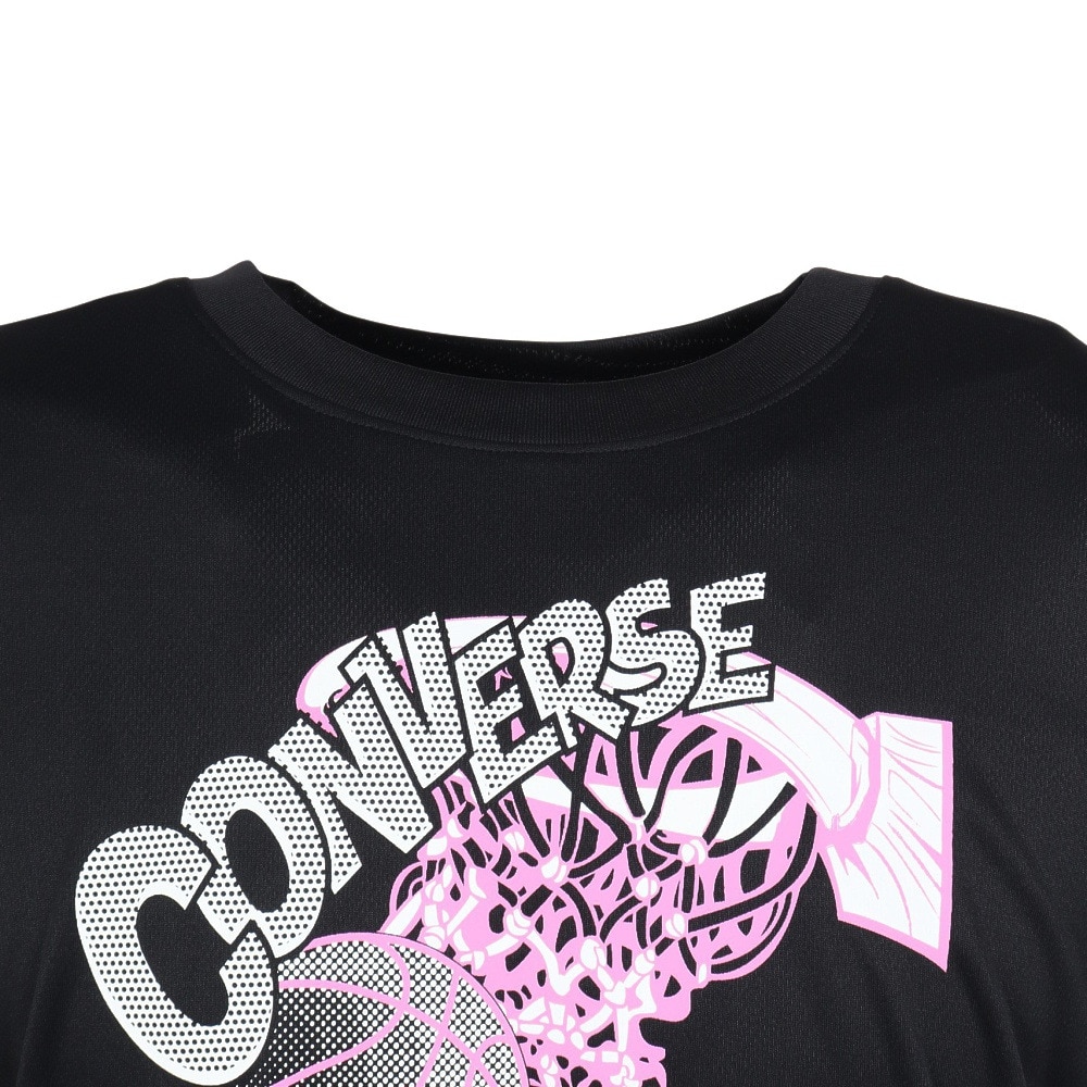 コンバース（CONVERSE）（メンズ、レディース）バスケットボールウェア プリント長袖シャツ CB252365L-1911