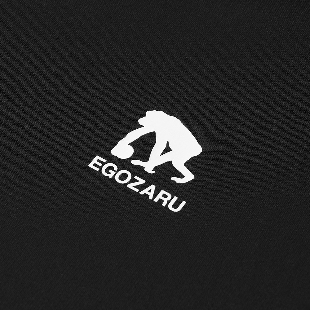 エゴザル（EGOZARU）（メンズ、レディース）バスケットボールウェア ワンサイドラインスリーブロゴ ロングスリーブTシャツ EZFW25ULS001C001