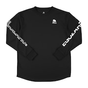 (メンズ、レディース)バスケットボールウェア ワンサイドラインスリーブロゴ ロングスリーブTシャツ EZFW25ULS001C001