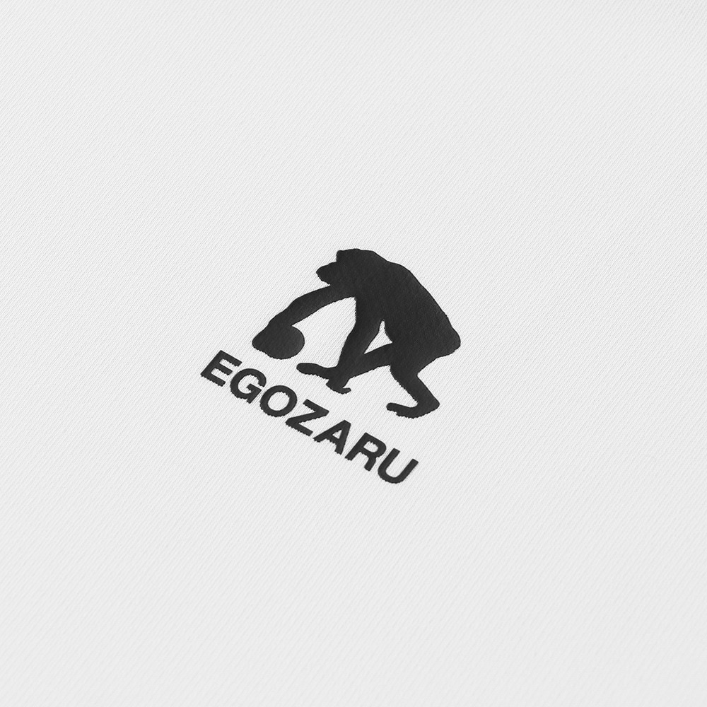 エゴザル（EGOZARU）（メンズ、レディース）バスケットボールウェア ワンサイドラインスリーブロゴ ロングスリーブTシャツ EZFW25ULS001C002