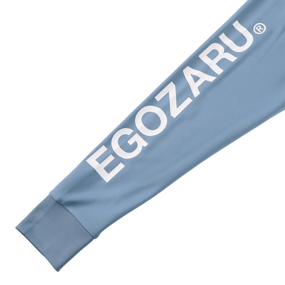 エゴザル（EGOZARU）（メンズ、レディース）バスケットボールウェア ワンサイドラインスリーブロゴ ロングスリーブTシャツ EZFW25ULS001C219