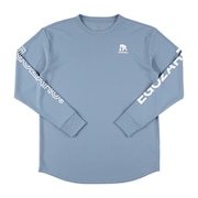 (メンズ、レディース)バスケットボールウェア ワンサイドラインスリーブロゴ ロングスリーブTシャツ EZFW25ULS001C219