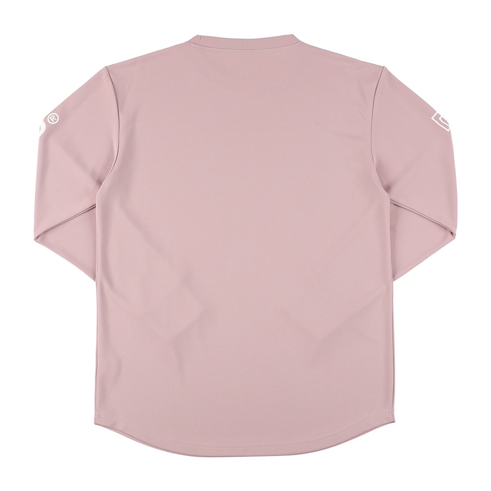 エゴザル（EGOZARU）（メンズ、レディース）バスケットボールウェア ワンサイドラインスリーブロゴ ロングスリーブTシャツ EZFW25ULS001C220