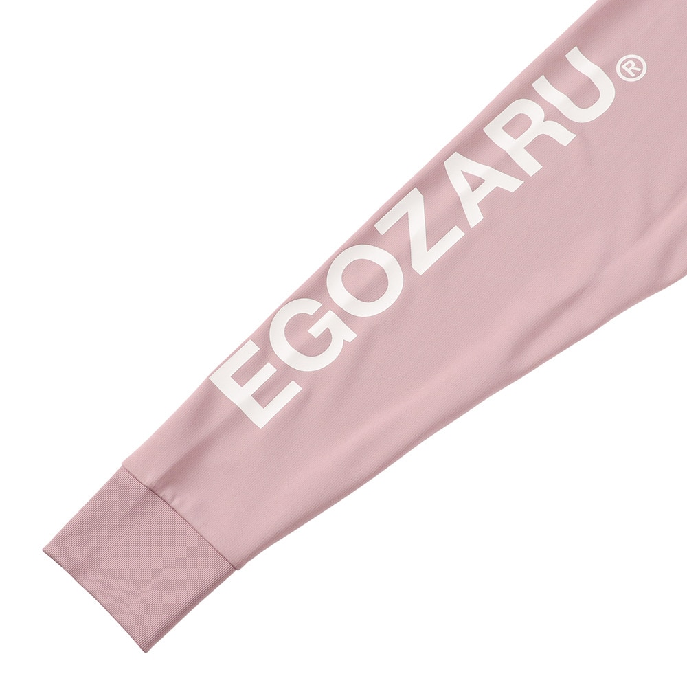エゴザル（EGOZARU）（メンズ、レディース）バスケットボールウェア ワンサイドラインスリーブロゴ ロングスリーブTシャツ EZFW25ULS001C220