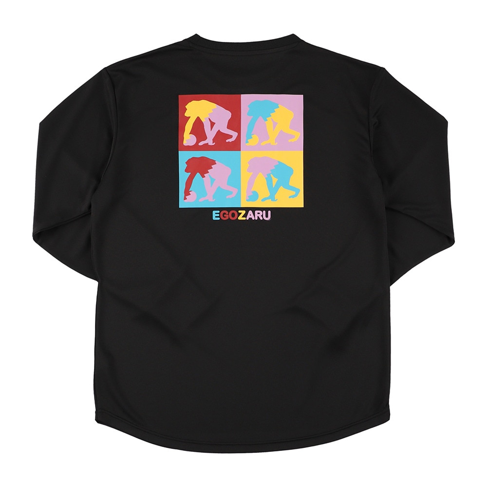 エゴザル（EGOZARU）（メンズ、レディース）バスケットボールウェア クアトロ ロゴ ロングスリーブTシャツ EZFW25ULS003C001
