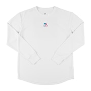 (メンズ、レディース)バスケットボールウェア クアトロ ロゴ ロングスリーブTシャツ EZFW25ULS003C002