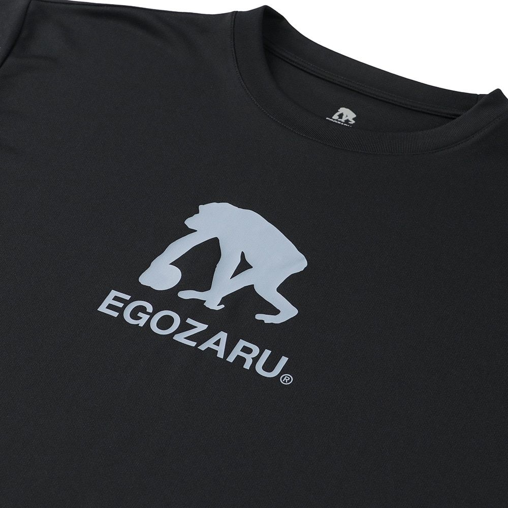 エゴザル（EGOZARU）（メンズ、レディース）バスケットボールウェア ラインロゴ バックプリント 長袖Tシャツ EZFW25ULS008 C001