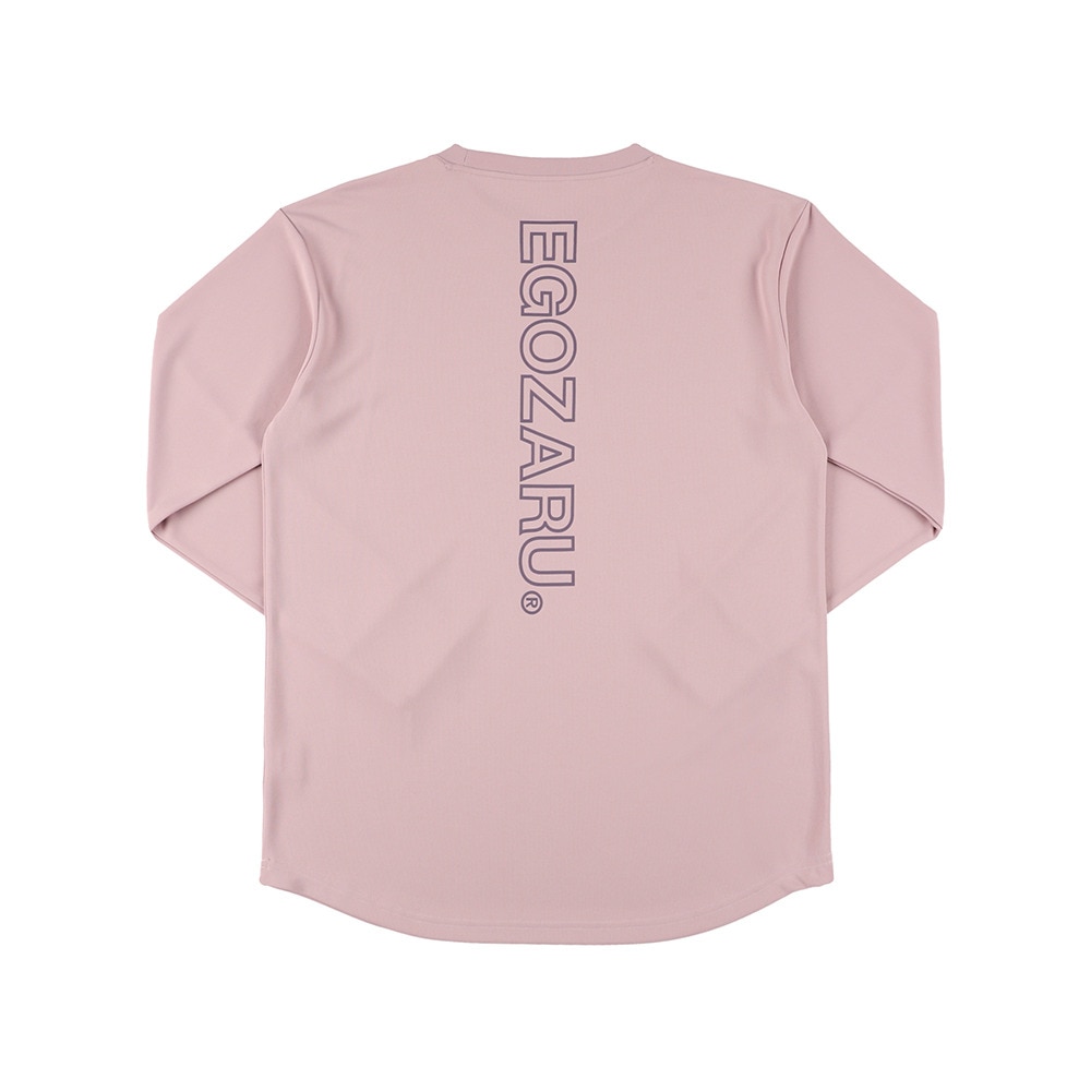 エゴザル（EGOZARU）（メンズ、レディース）バスケットボールウェア ラインロゴ バックプリント 長袖Tシャツ EZFW25ULS008 C220