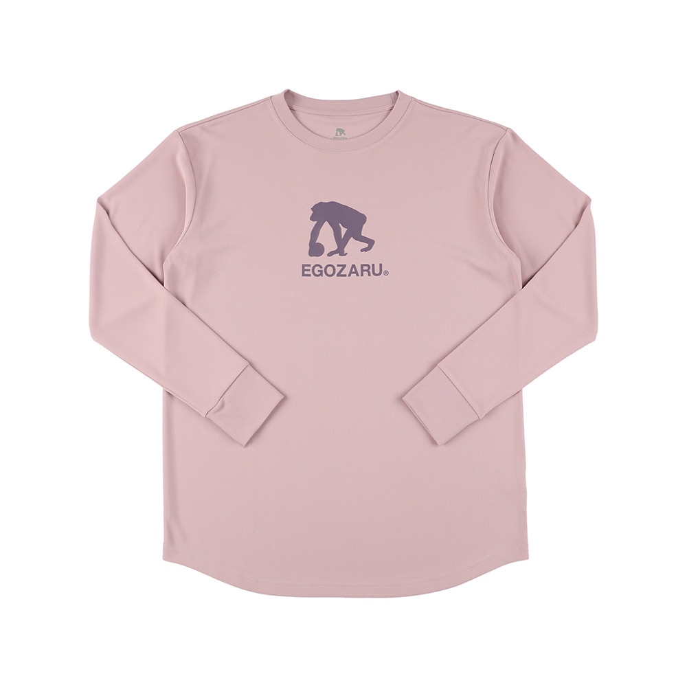 エゴザル（EGOZARU）（メンズ、レディース）バスケットボールウェア ラインロゴ バックプリント 長袖Tシャツ EZFW25ULS008 C220