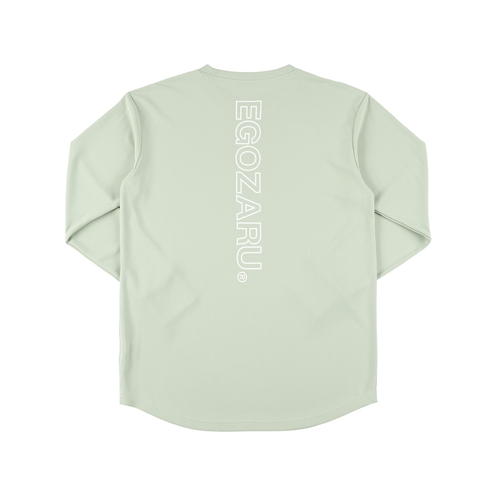 エゴザル（EGOZARU）（メンズ、レディース）バスケットボールウェア ラインロゴ バックプリント 長袖Tシャツ EZFW25ULS008 C225
