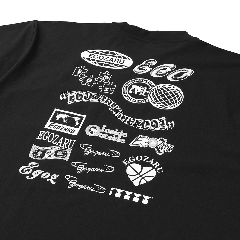 エゴザル（EGOZARU）（メンズ、レディース）バスケットボールウェア アイコンバックプリント 長袖Tシャツ EZFW25ULS012 C001