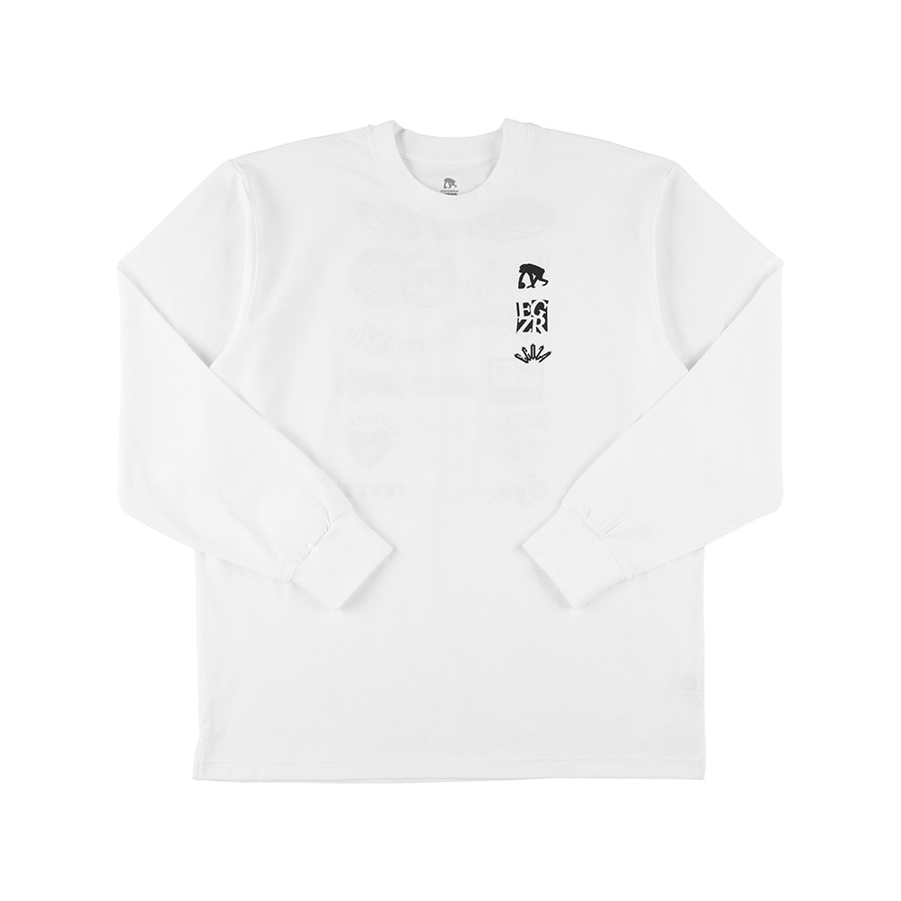 エゴザル（EGOZARU）（メンズ、レディース）バスケットボールウェア アイコンバックプリント 長袖Tシャツ EZFW25ULS012 C002