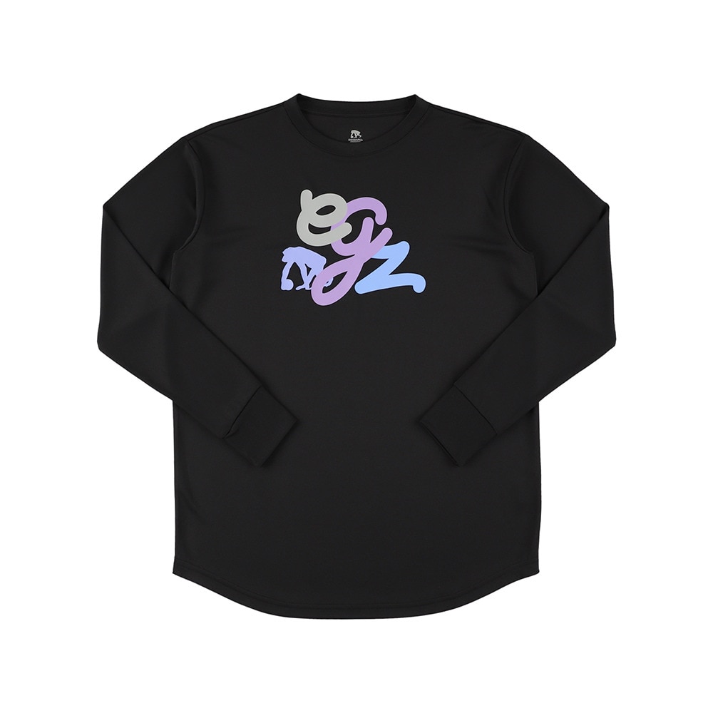 エゴザル（EGOZARU）（メンズ、レディース）バスケットボールウェア マルチスクリプト 長袖Tシャツ EZFW25ULS013 C001