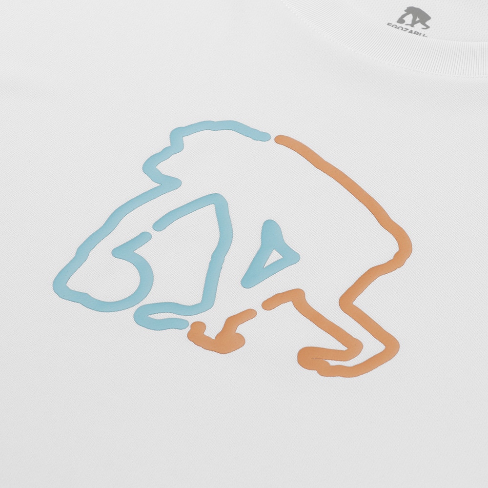 エゴザル（EGOZARU）（メンズ、レディース）バスケットボールウェア マルチスクリプト ロゴ 長袖Tシャツ EZFW25ULS014 C002