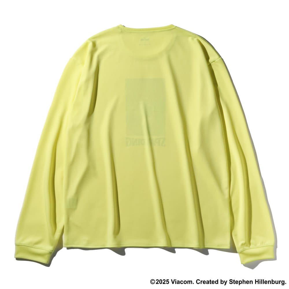 スポルディング（SPALDING）（メンズ）バスケットボールウェア ロングスリーブTシャツ スポンジ・ボブ ネオンアート SMT25154SML
