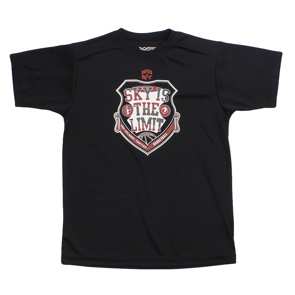 Tシャツ ジュニア 半袖 ドライプラス 吸汗速乾 Sky is the limit 751G9ES1023 BLK 【 バスケットボール ウェア 】