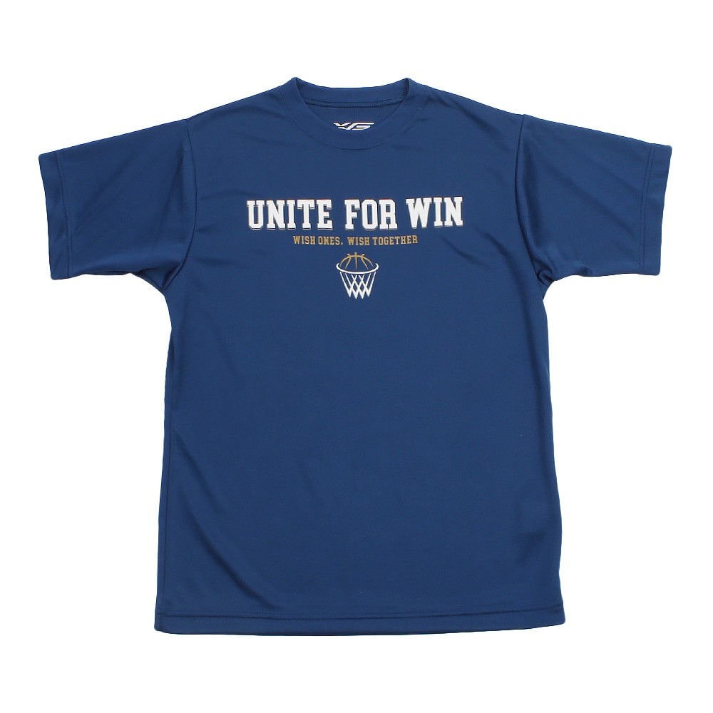 Tシャツ ジュニア 半袖 ドライプラス 吸汗速乾 Unite for win 751G9ES1025 BLU 【 バスケットボール ウェア 】