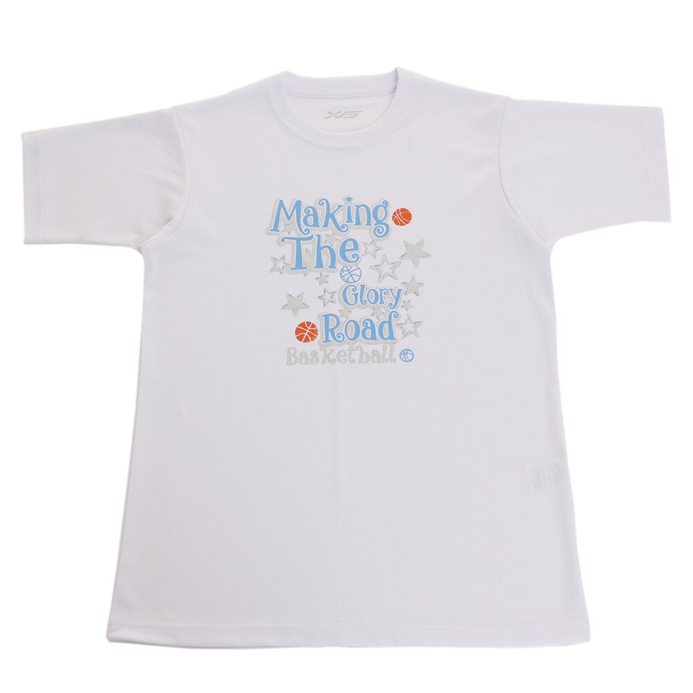  Ｔシャツ ジュニア 半袖 ドライプラス 吸汗速乾 751G9CD1035 WHT 【 バスケットボール ウェア 】