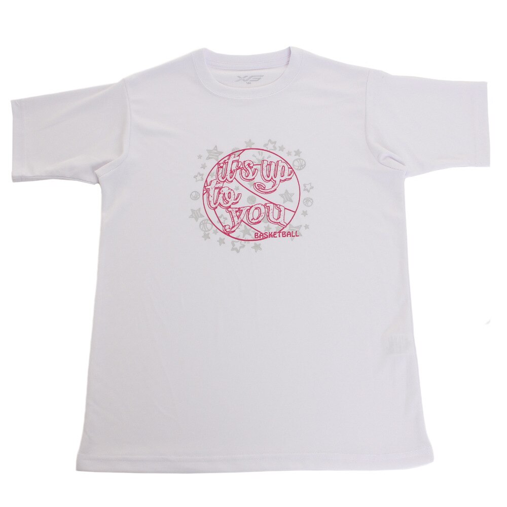 Tシャツ ジュニア 半袖 ドライプラス 吸汗速乾 751G9CD1037 WHT 【 バスケットボール ウェア 】