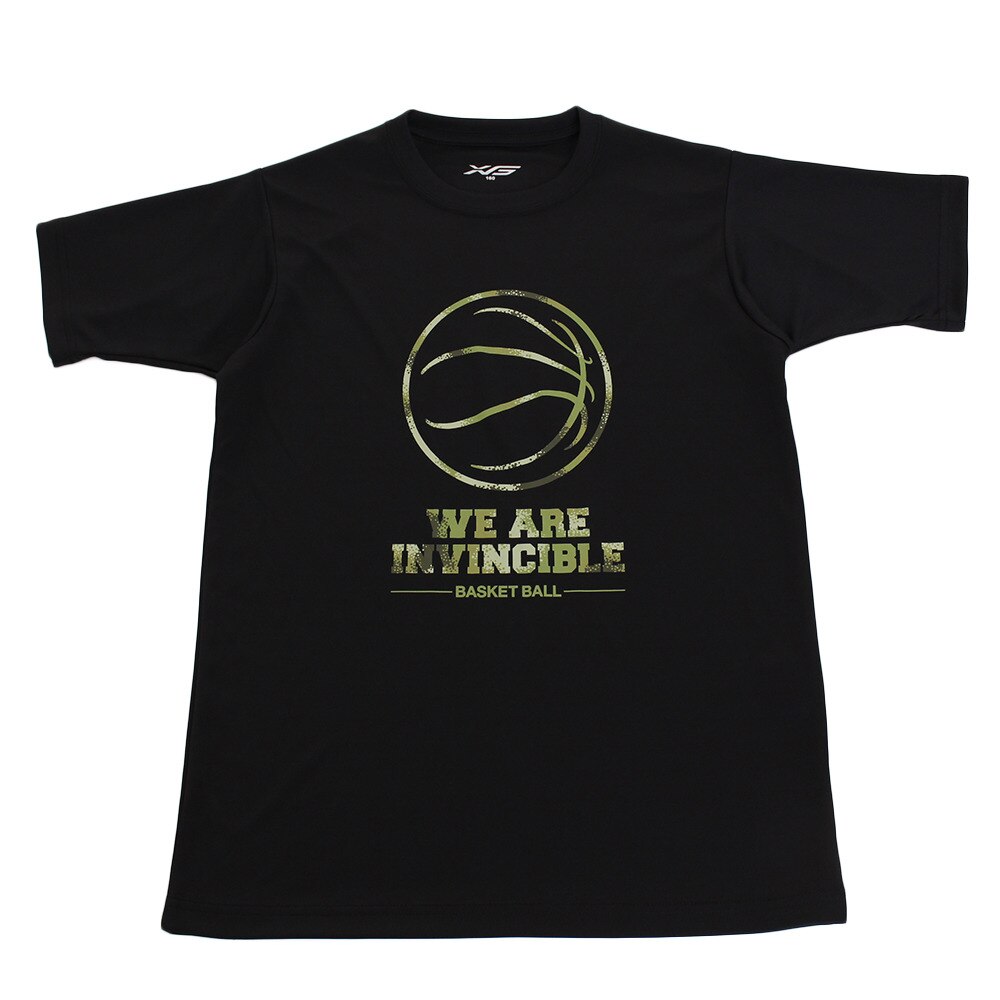 Tシャツ ジュニア 半袖 ドライプラス 吸汗速乾 751G9CD1038 BLK 【 バスケットボール ウェア 】