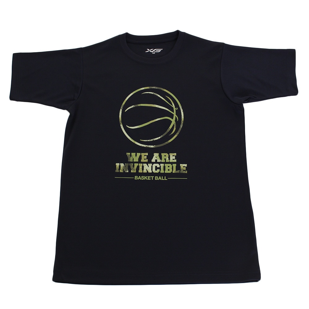 Tシャツ ジュニア 半袖 ドライプラス 吸汗速乾 751G9CD1038 NVY 【 バスケットボール ウェア 】