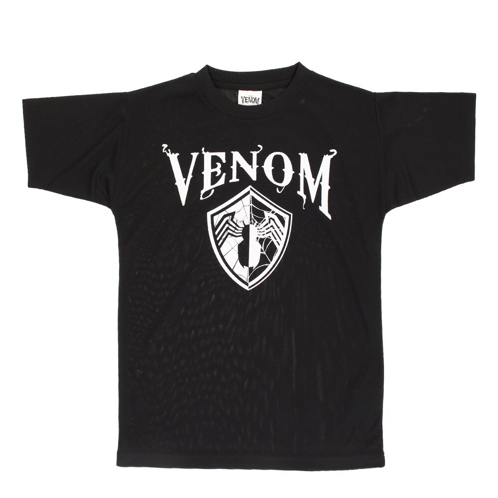 【多少の傷汚れありの為大奉仕】MARVEL Tシャツ ジュニア 半袖 ヴェノム DS0192010 バスケットボールウェア
