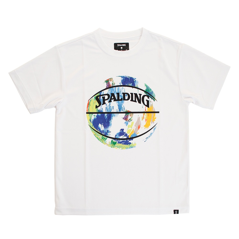 Tシャツ ジュニア 半袖 マーブルボール SJT191540WH 【 バスケットボール ウェア 】