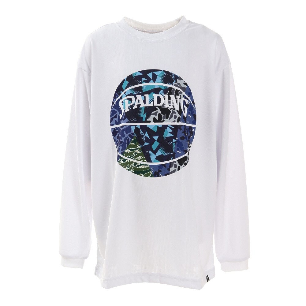  ジュニア ロングスリーブTシャツ ミックスカモボール SJT201680WH
