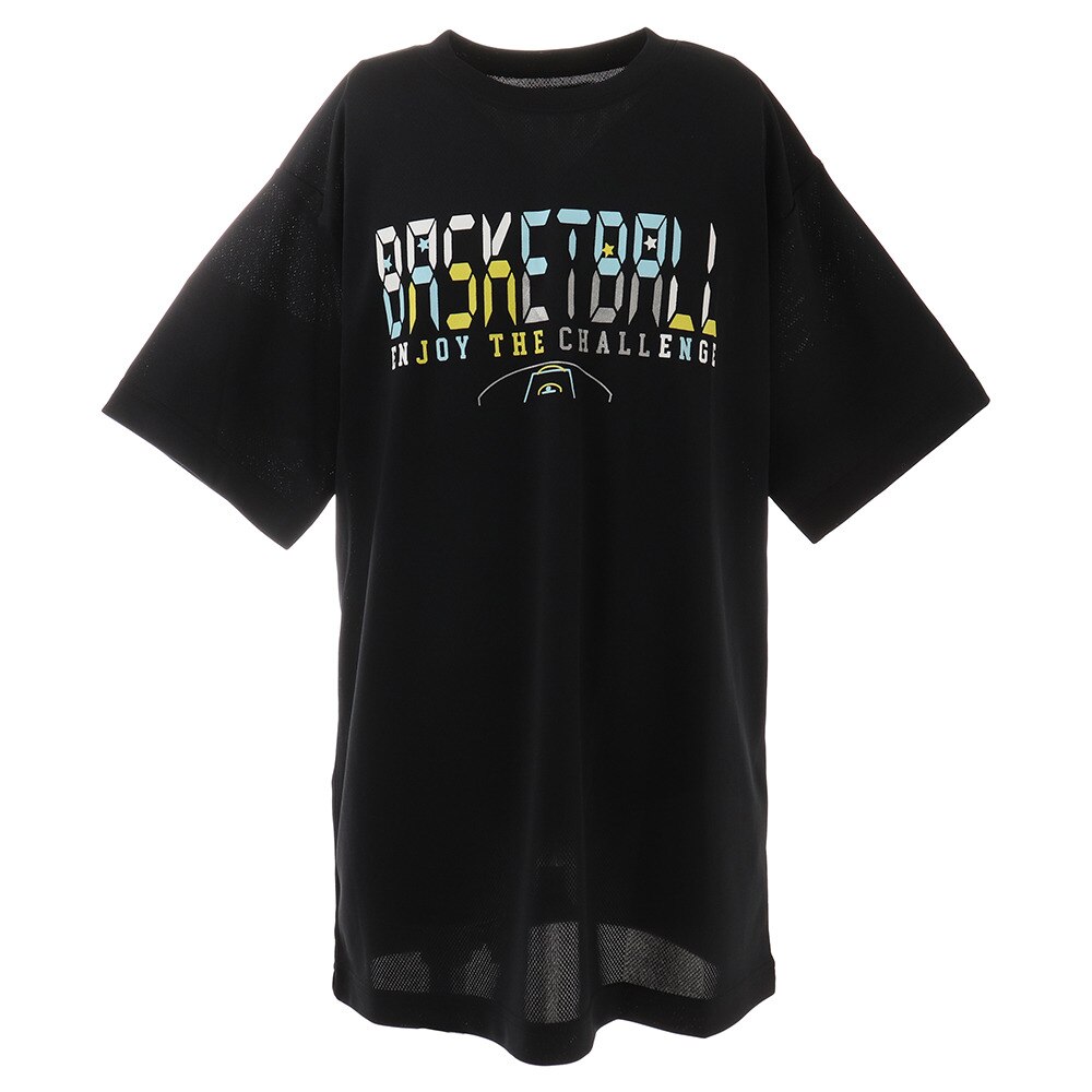  ジュニア 半袖Tシャツ DP Enjoy the chal 751G1ES4424 BLK