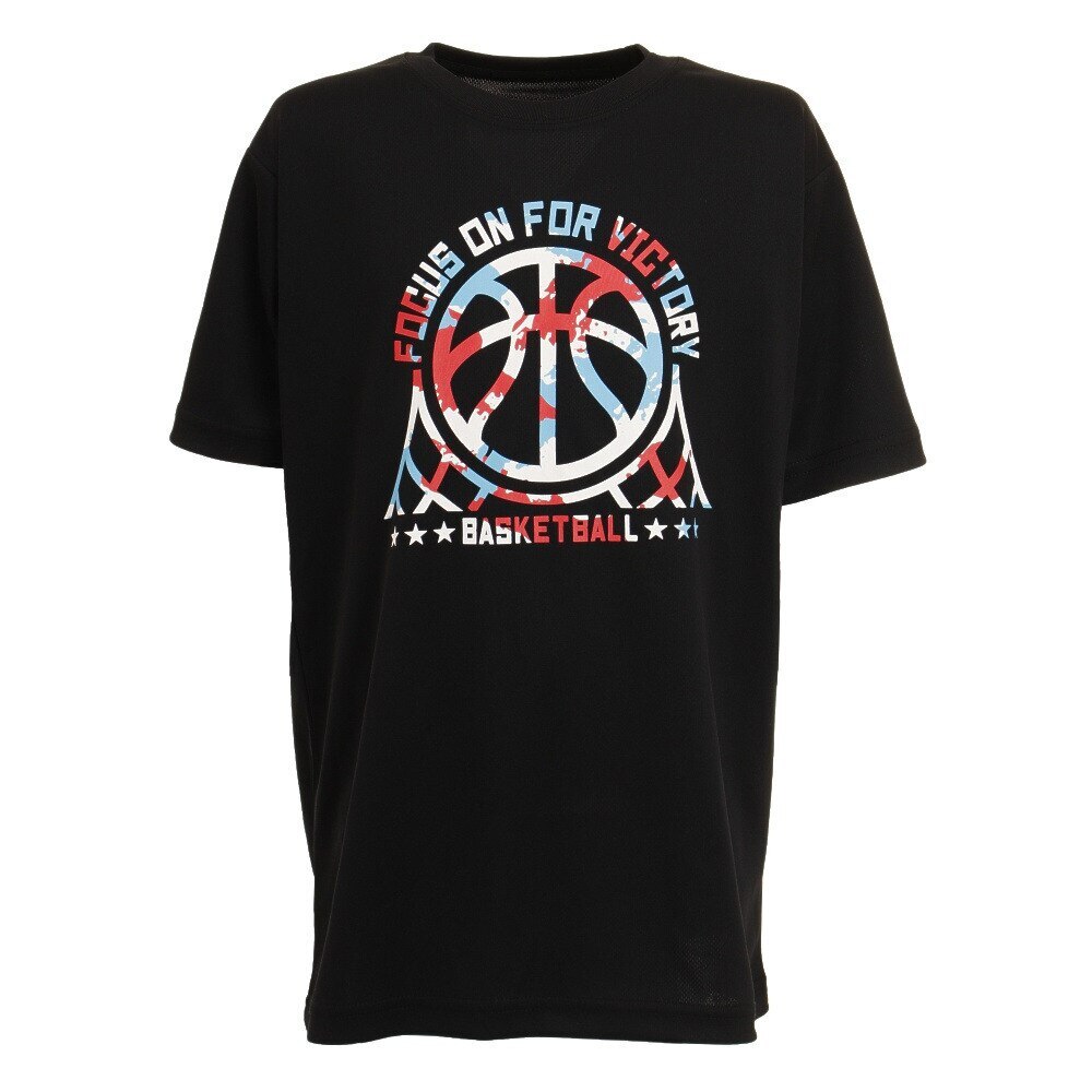 ジュニア ドライプラス 半袖Tシャツ 751G1CD4419 BLK