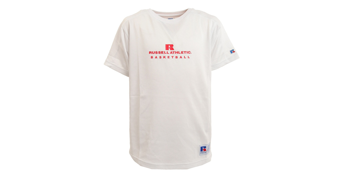 ラッセル｜バスケットボールウェア ジュニア DRYPOWER Tシャツ RBBJ21S001 WHT - スポーツ用品はスーパースポーツゼビオ