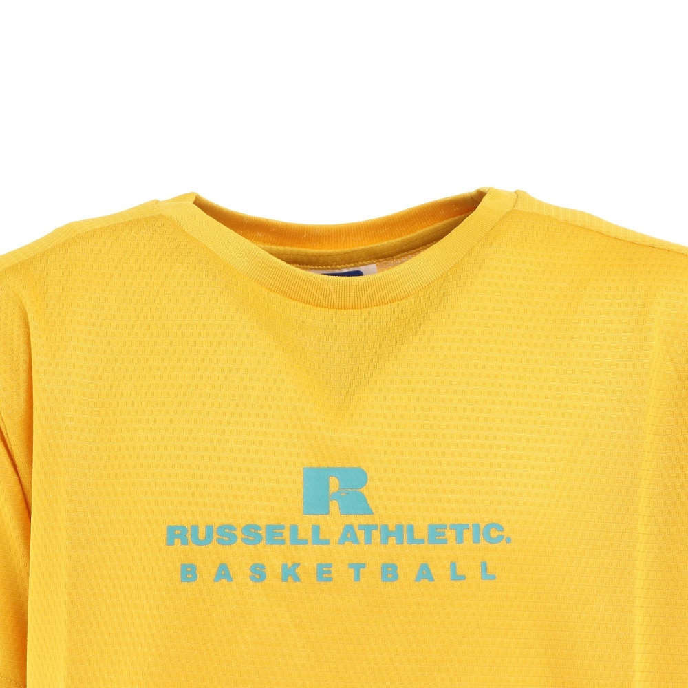 ラッセル（RUSSELL）（キッズ）バスケットボールウェア ジュニア DRYPOWER Tシャツ RBBJ21S001 YEL