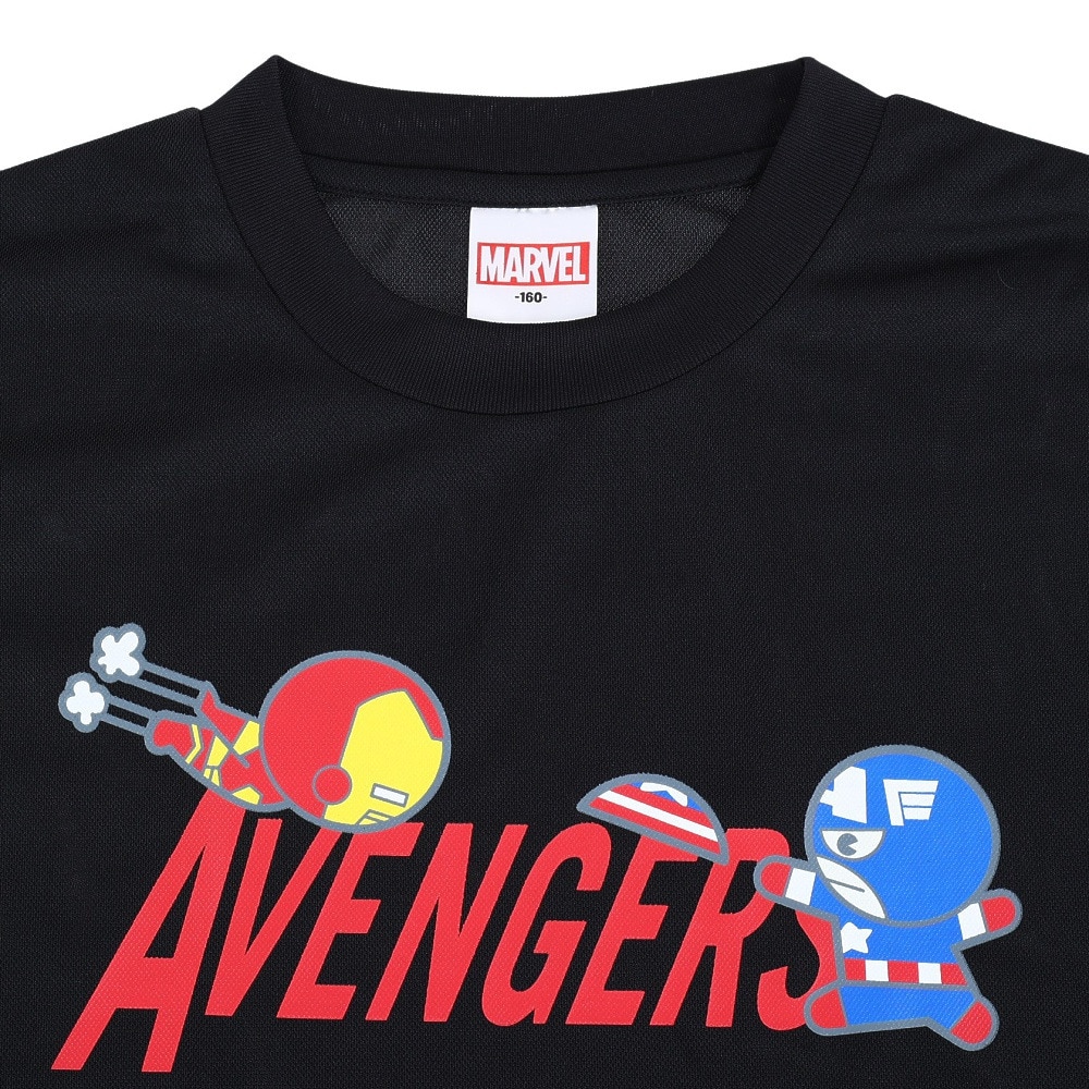 マーベル（MARVEL）（キッズ）バスケットボール ウェア UVカット キャラクター ジュニア アベンジャーズ 半袖 Tシャツ DS0212021 吸汗速乾 抗菌防臭 冷感