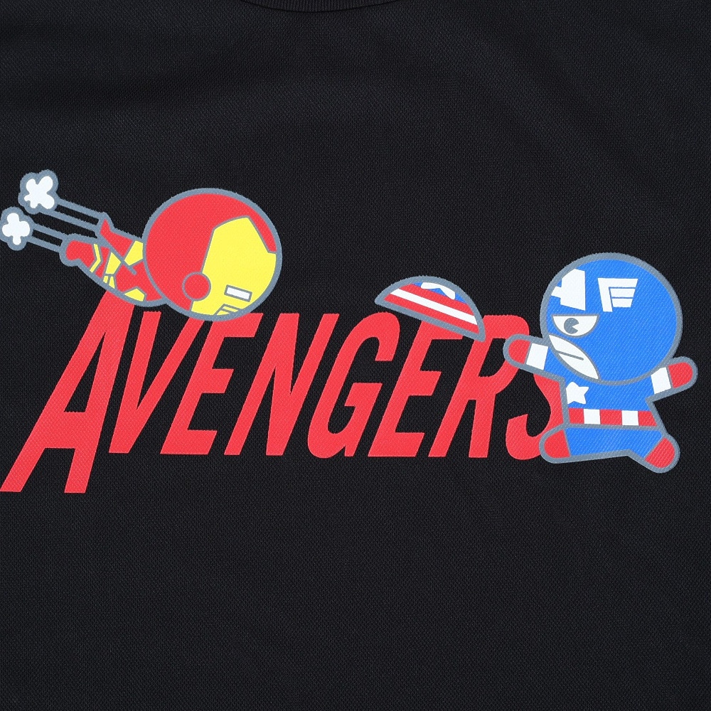 マーベル（MARVEL）（キッズ）バスケットボール ウェア UVカット キャラクター ジュニア アベンジャーズ 半袖 Tシャツ DS0212021 吸汗速乾 抗菌防臭 冷感