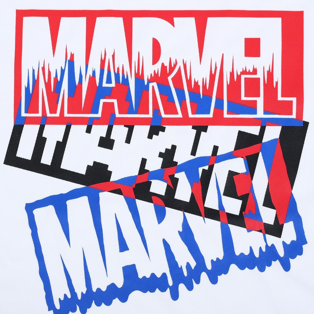 マーベル（MARVEL）（キッズ）バスケットボール ウェア UVカット キャラクター ジュニア マーベル ロゴ 半袖 Tシャツ DS0212022 吸汗速乾 抗菌防臭 冷感