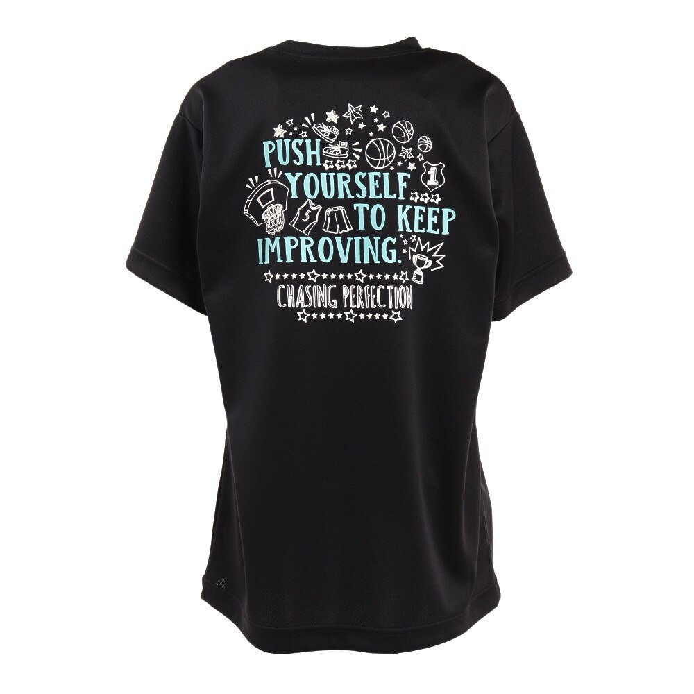 エックスティーエス（XTS）（キッズ）バスケットボールウェア ジュニア ドライプラス Push yourself Tシャツ 751G2ES7134 BLK