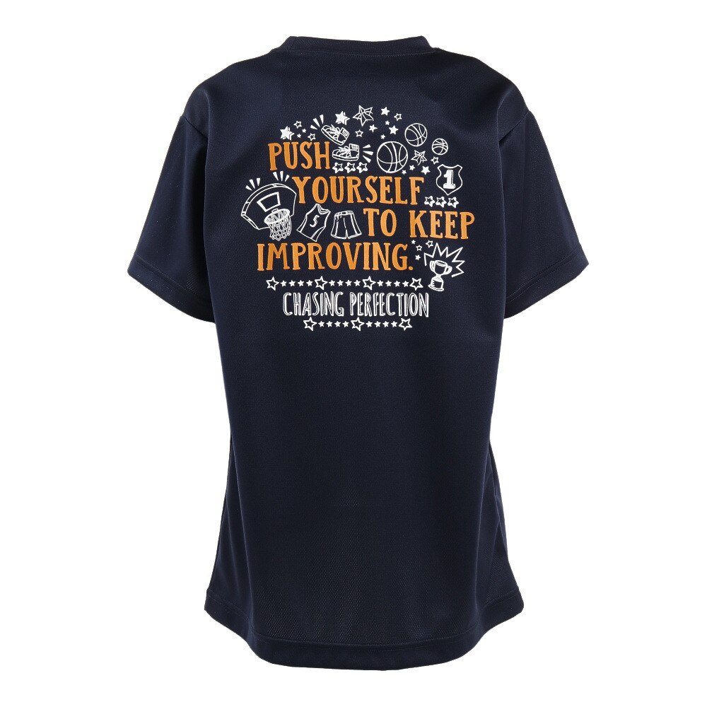 エックスティーエス（XTS）（キッズ）バスケットボールウェア ジュニア ドライプラス Push yourself Tシャツ 751G2ES7134 NVY