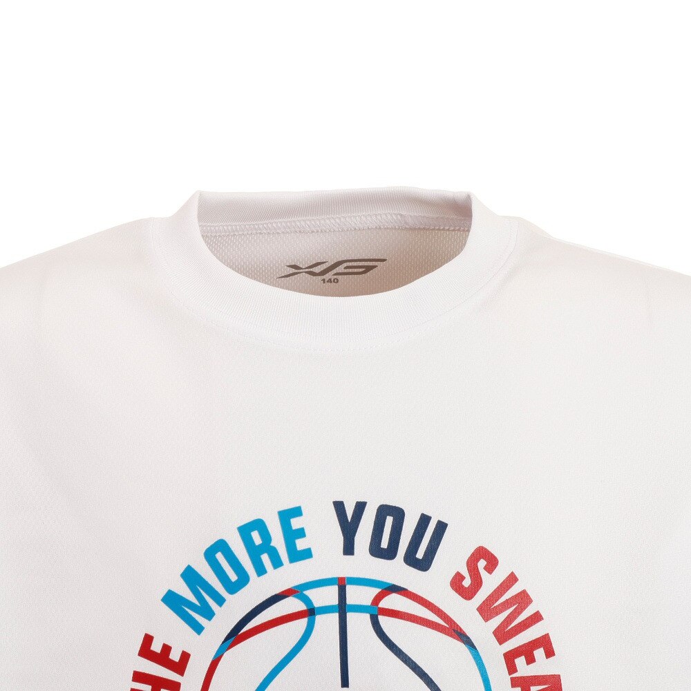 エックスティーエス（XTS）（キッズ）バスケットボールウェア ジュニア ドライプラス 半袖Ｔシャツ 751G2ES7130 WHT