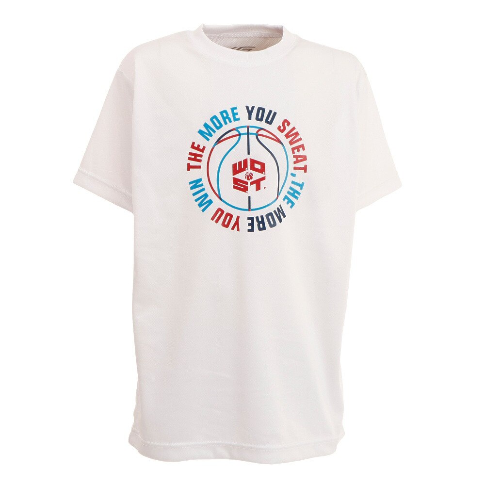 エックスティーエス（XTS）（キッズ）バスケットボールウェア ジュニア ドライプラス 半袖Ｔシャツ 751G2ES7130 WHT