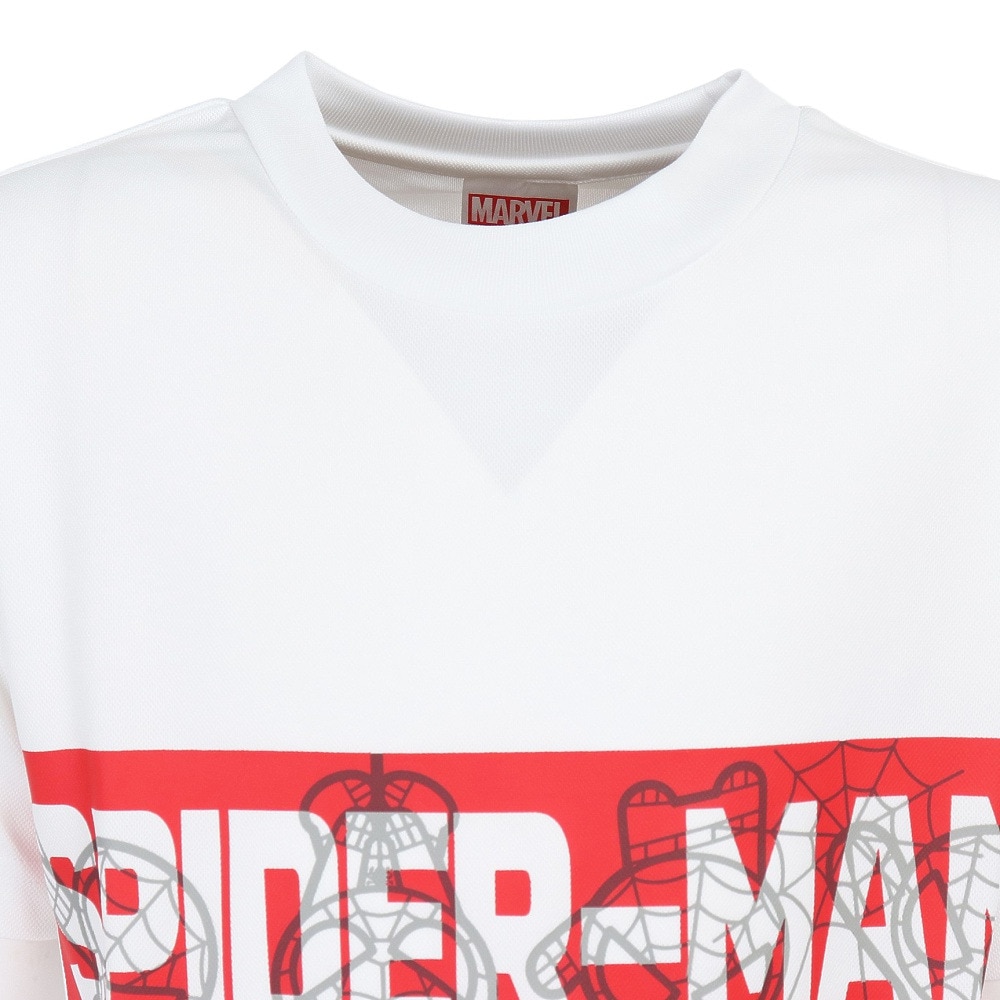 マーベル（MARVEL）（キッズ）ジュニア マーベル UVカット スパイダーマン半袖Tシャツ DS0222012 冷感 速乾