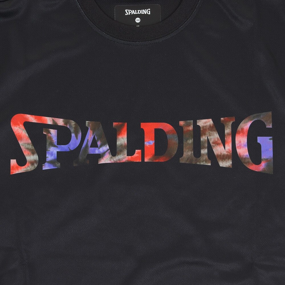 スポルディング（SPALDING）（キッズ）バスケットボールウェア UVカット ジュニア Tシャツ タイダイマーブリングロゴ SJT22166 速乾