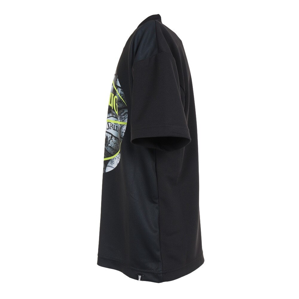 スポルディング（SPALDING）（キッズ）バスケットボールウェア UVカット ジュニア Tシャツ ボールプリント SJT23052
