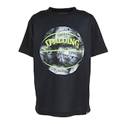 スポルディング（SPALDING）（キッズ）バスケットボールウェア UVカット ジュニア Tシャツ ボールプリント SJT23052